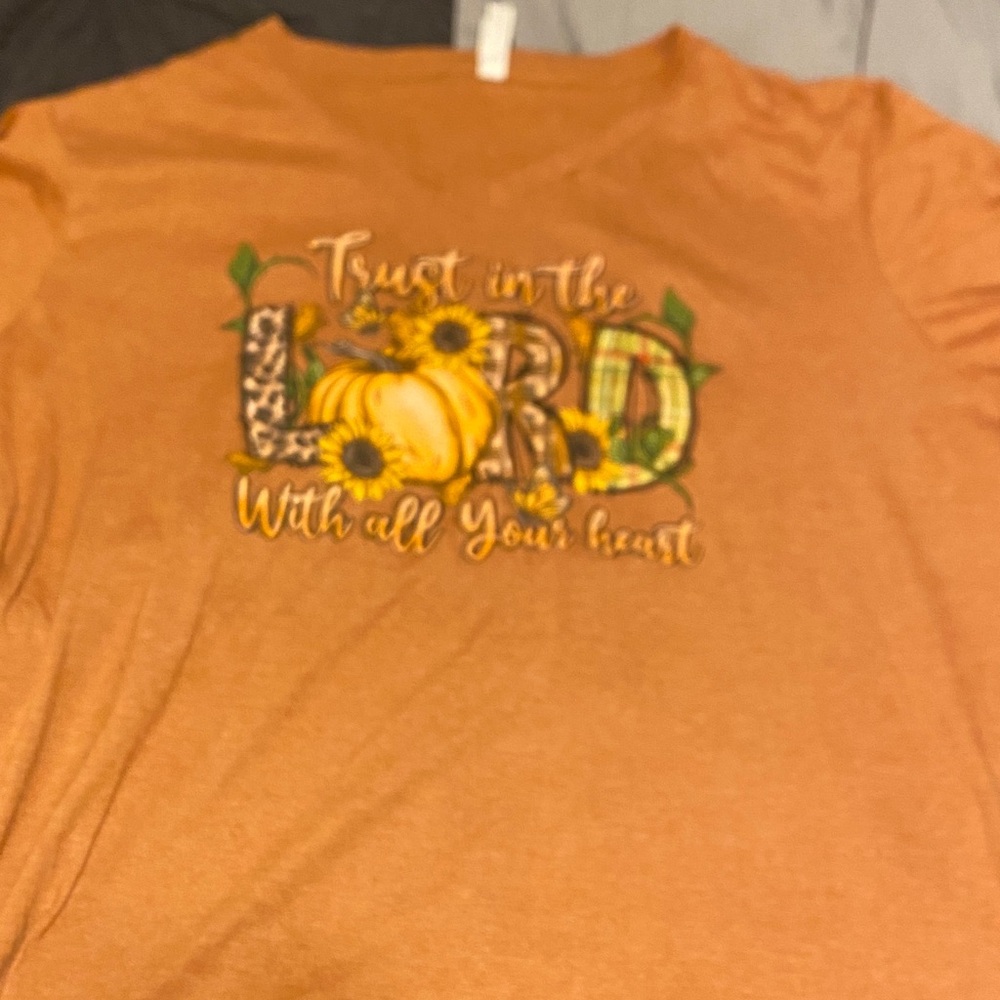 Orange Graphic Short Sleeve Tee